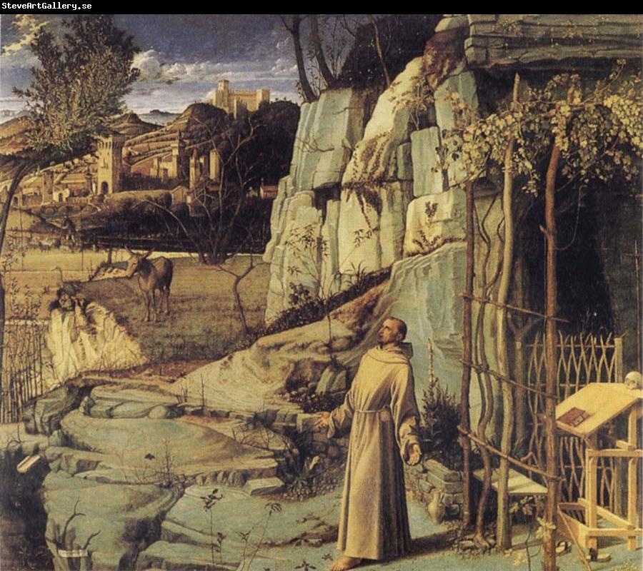 BELLINI, Giovanni St Francis in the Wilderness